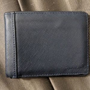 Calvin Klein mens wallet saffiano leather
